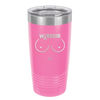 Warrior Breast Cancer Boobs - Laser Engraved Stainless Steel Drinkware - 1520 -