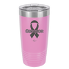 Breast Cancer Survivor Ribbon - Laser Engraved Stainless Steel Drinkware - 1522 -