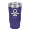 Breast Cancer Survivor Ribbon - Laser Engraved Stainless Steel Drinkware - 1522 -