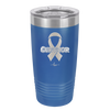 Breast Cancer Survivor Ribbon - Laser Engraved Stainless Steel Drinkware - 1522 -