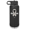 Breast Cancer Survivor Ribbon - Laser Engraved Stainless Steel Drinkware - 1522 -