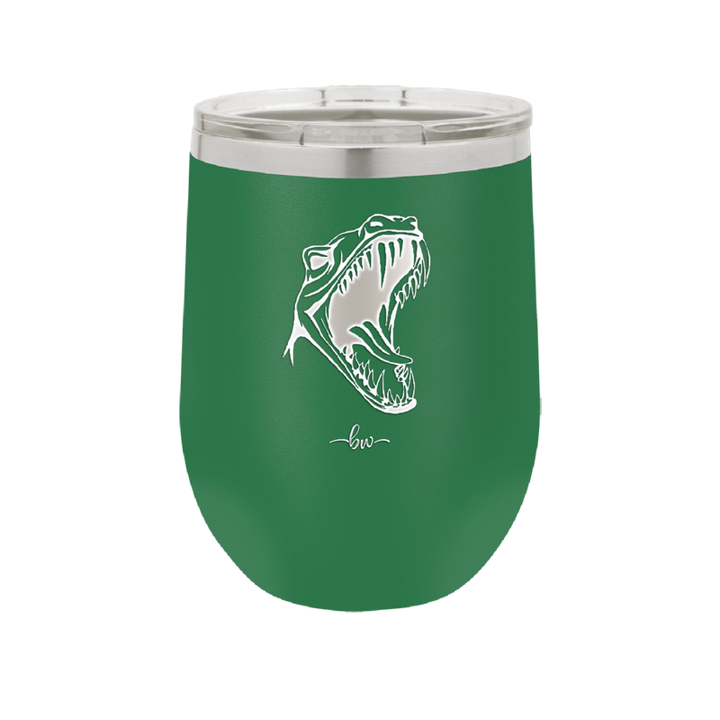 Dinosaur T Rex Head - Laser Engraved Stainless Steel Drinkware - 1535 -