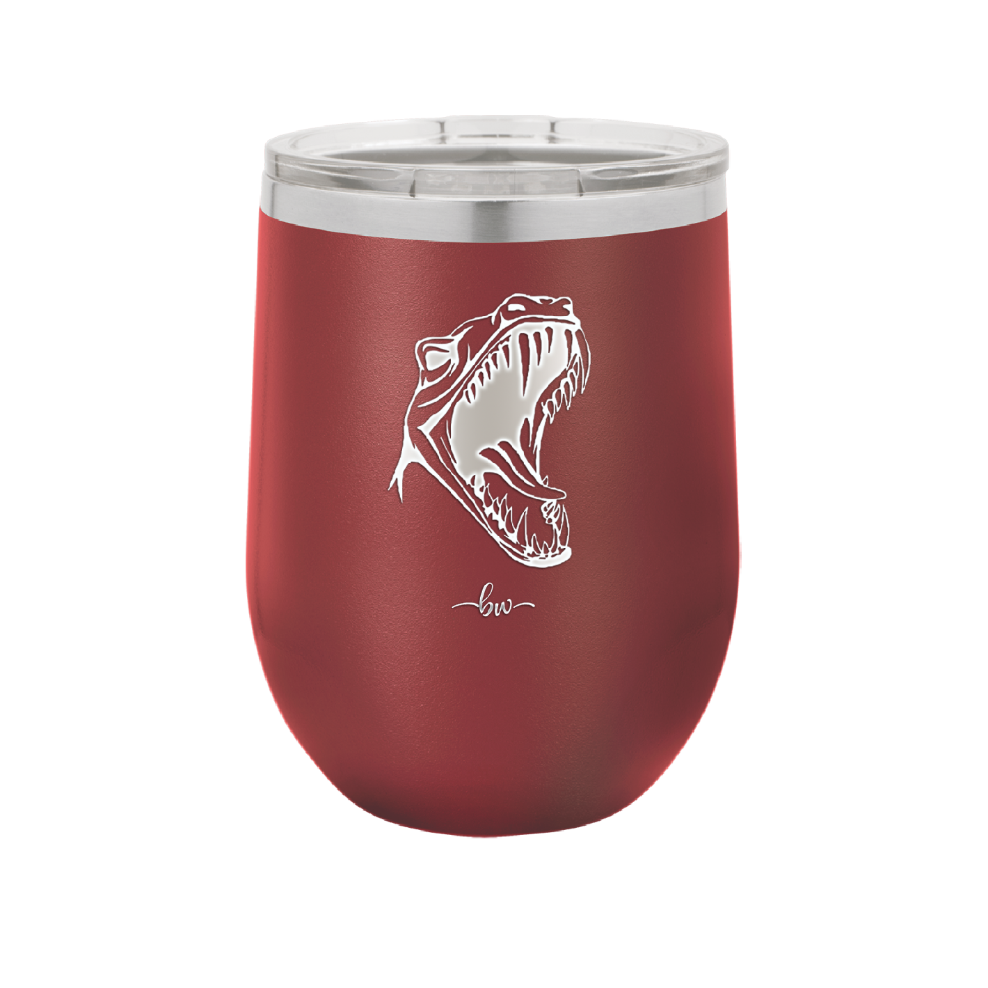 Dinosaur T Rex Head - Laser Engraved Stainless Steel Drinkware - 1535 -