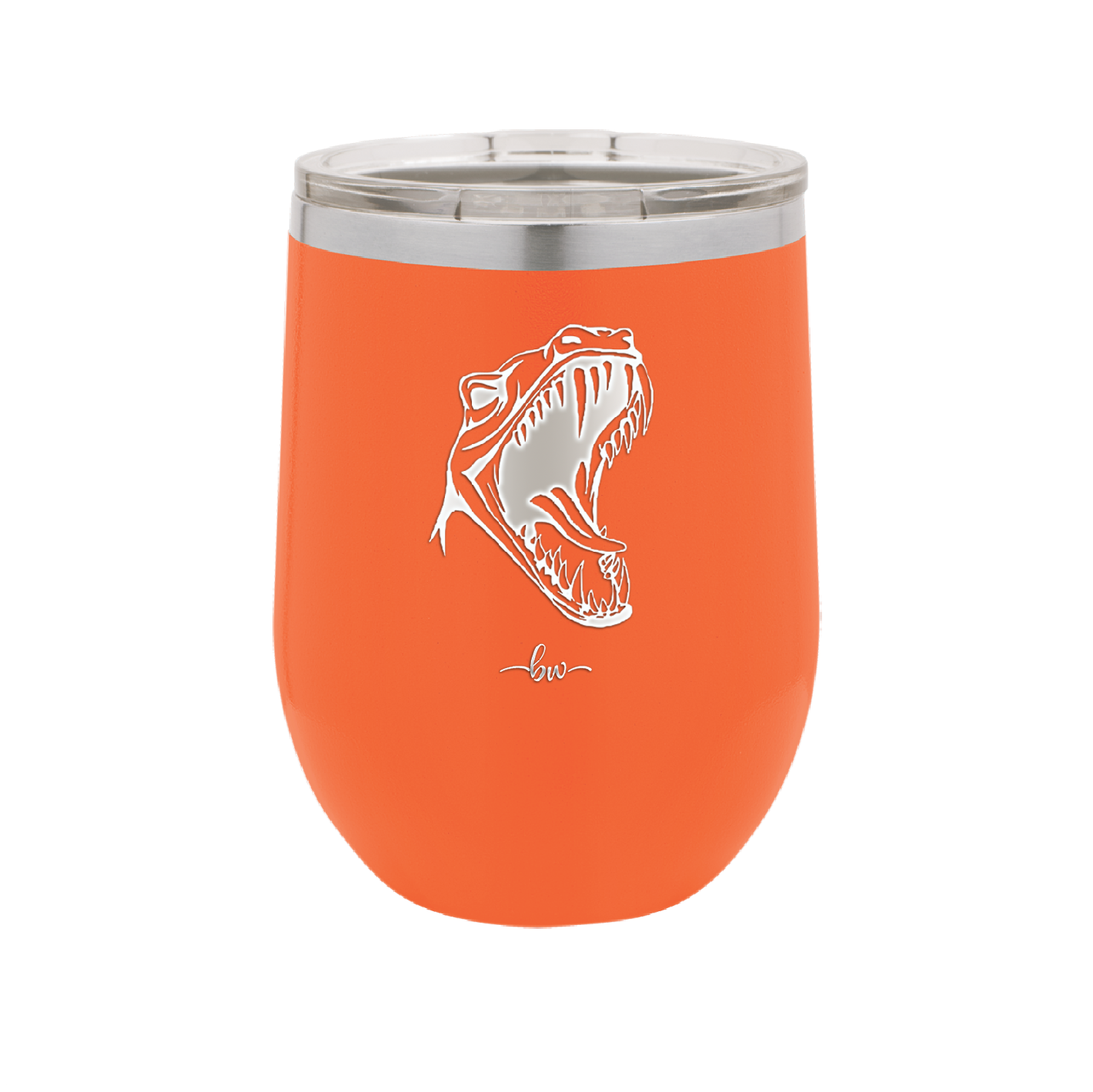 Dinosaur T Rex Head - Laser Engraved Stainless Steel Drinkware - 1535 -