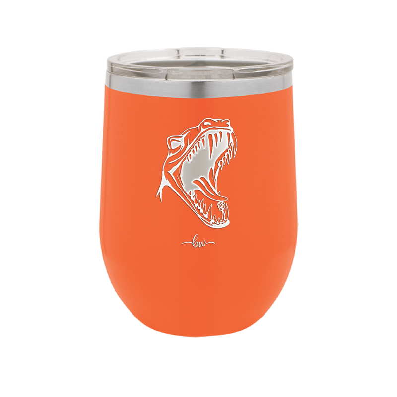 Dinosaur T Rex Head - Laser Engraved Stainless Steel Drinkware - 1535 -