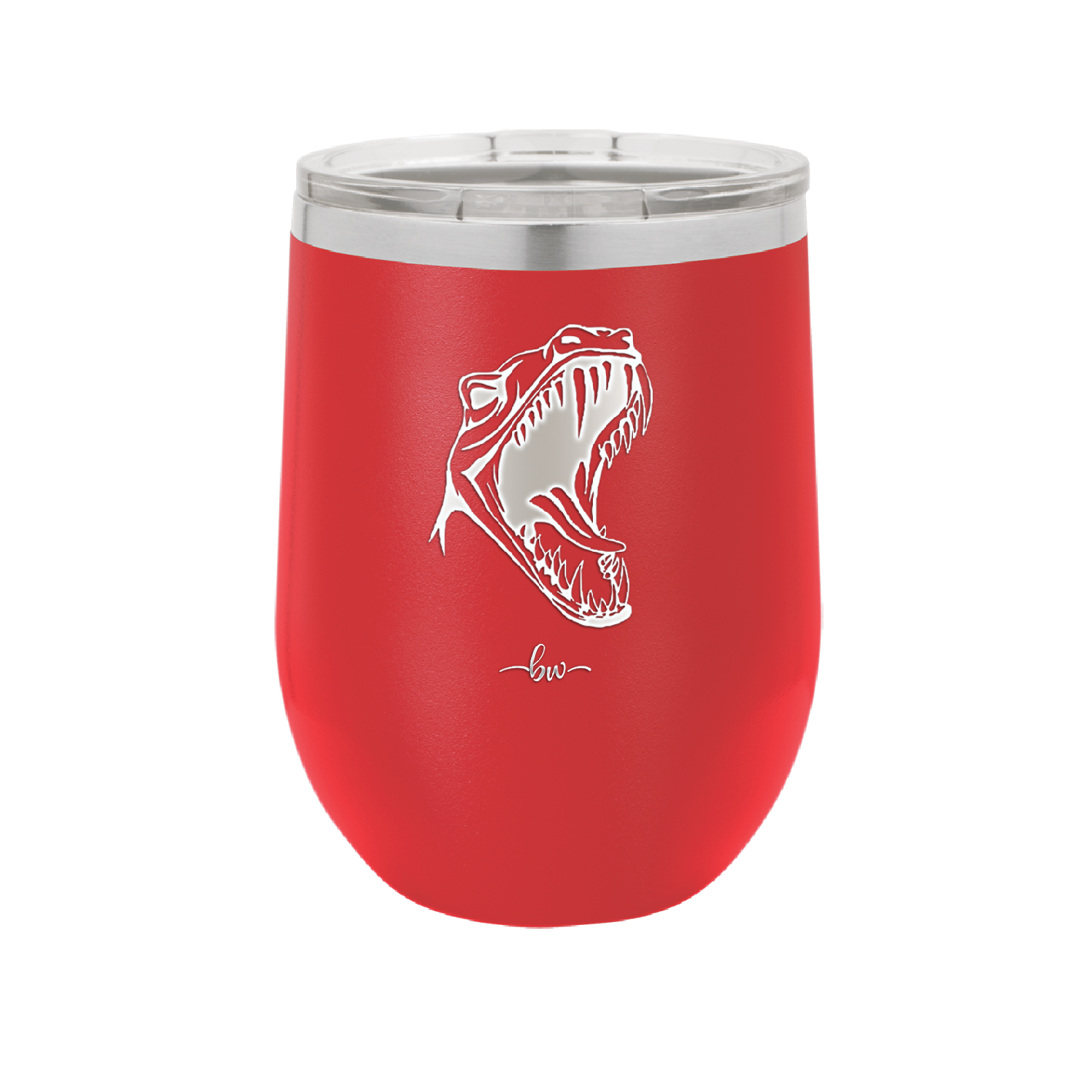 Dinosaur T Rex Head - Laser Engraved Stainless Steel Drinkware - 1535 -