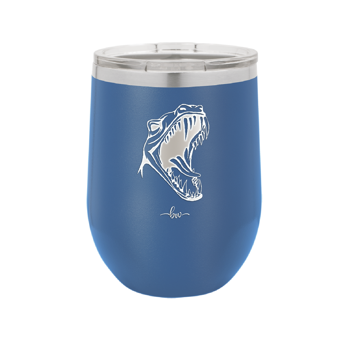 Dinosaur T Rex Head - Laser Engraved Stainless Steel Drinkware - 1535 -