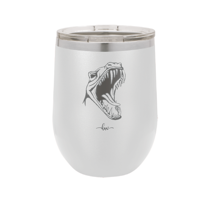 Dinosaur T Rex Head - Laser Engraved Stainless Steel Drinkware - 1535 -