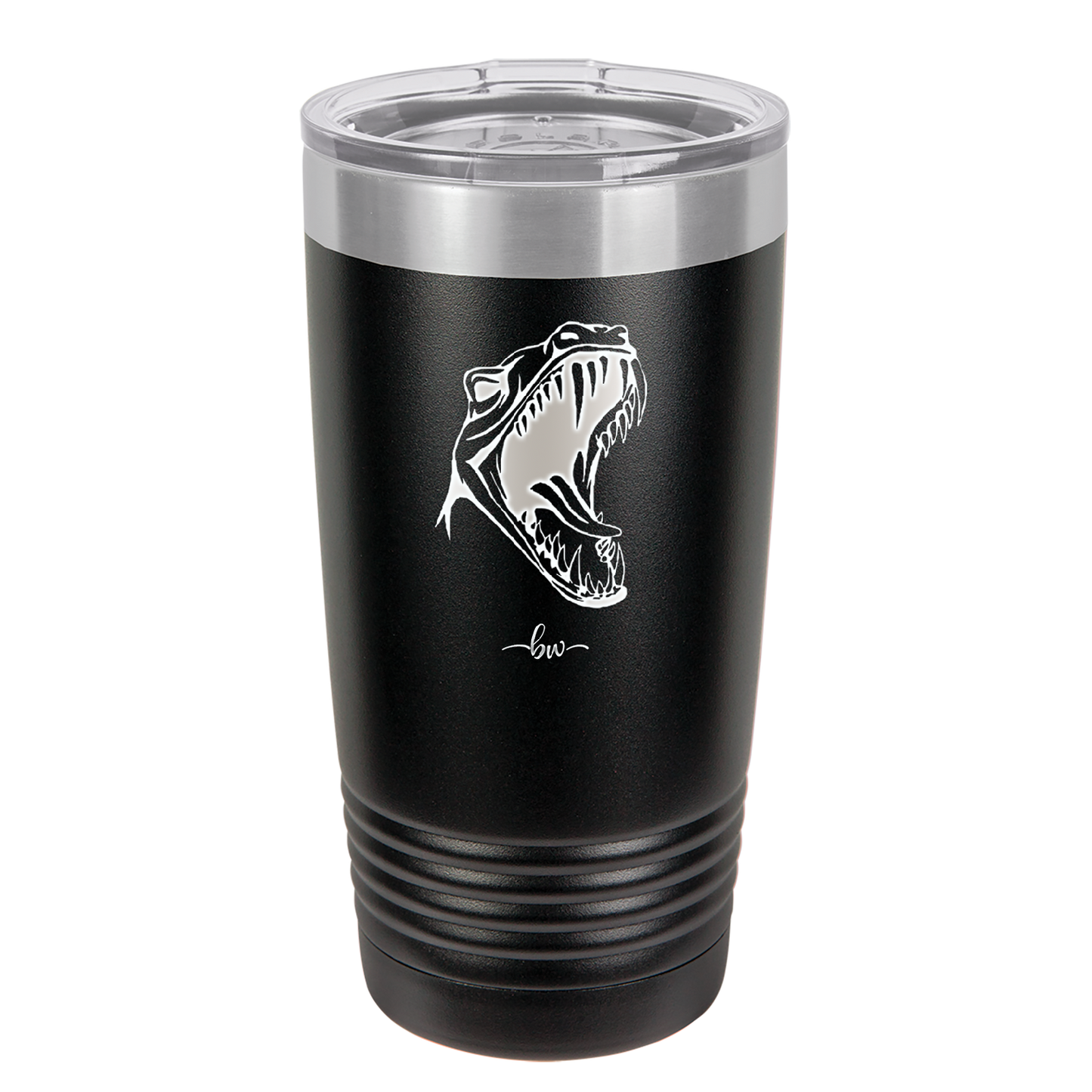 Dinosaur T Rex Head - Laser Engraved Stainless Steel Drinkware - 1535 -