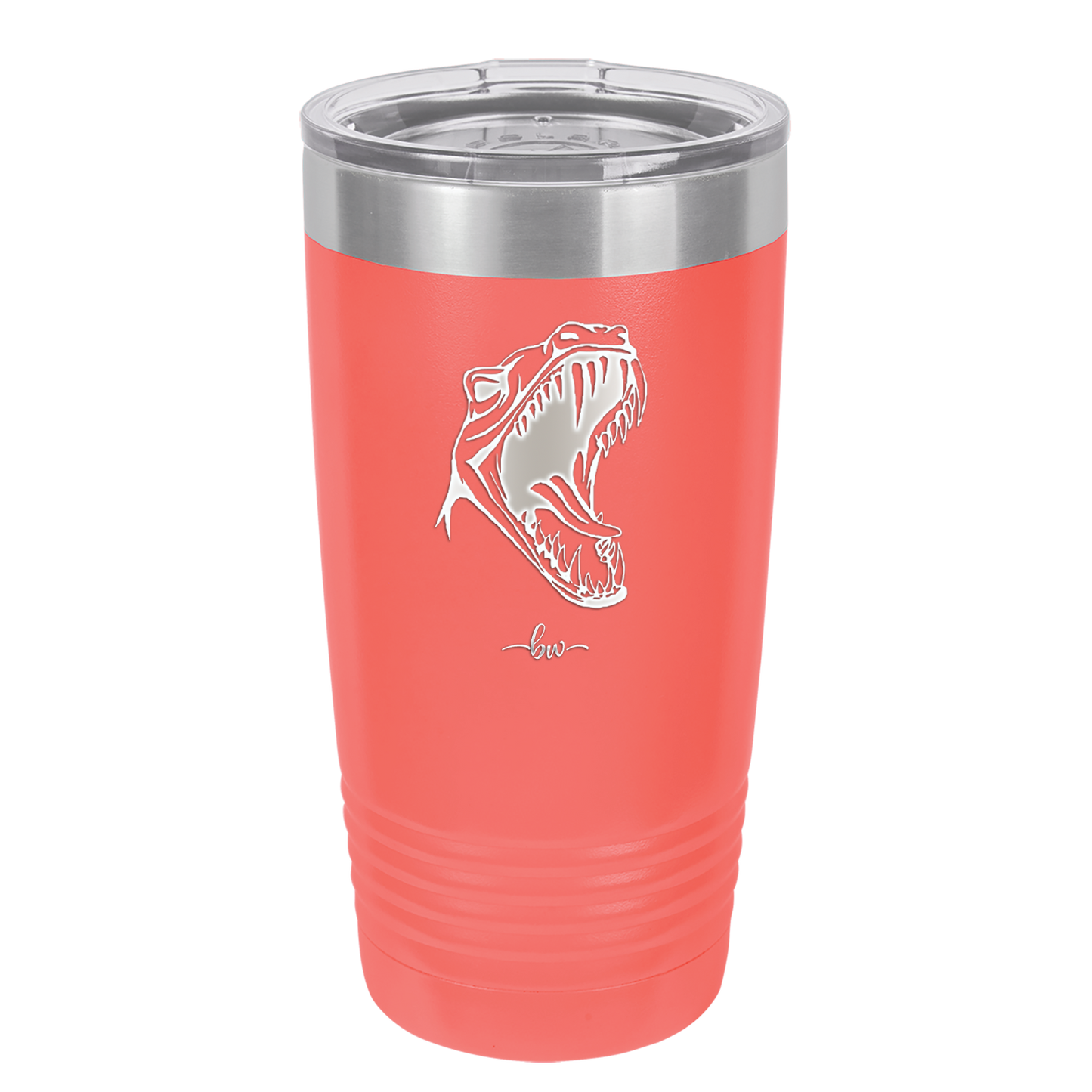 Dinosaur T Rex Head - Laser Engraved Stainless Steel Drinkware - 1535 -