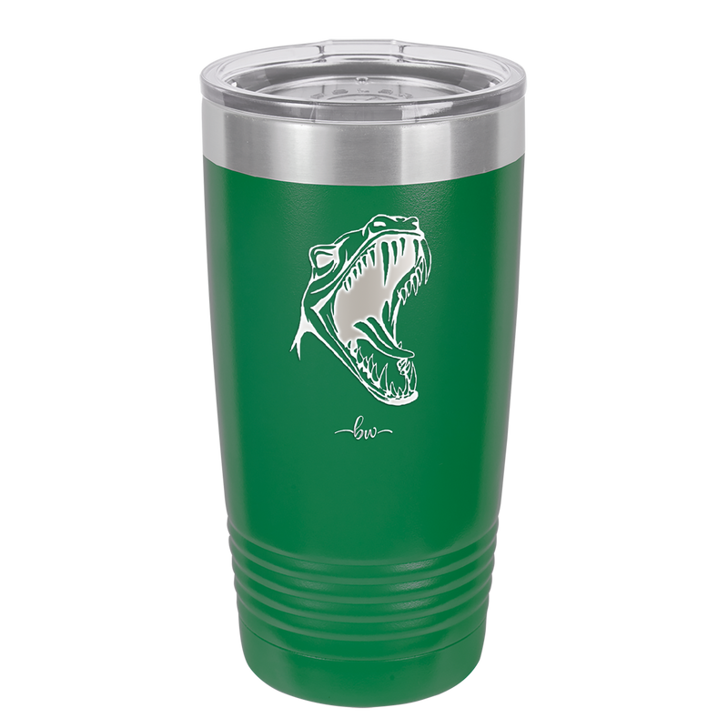 Dinosaur T Rex Head - Laser Engraved Stainless Steel Drinkware - 1535 -