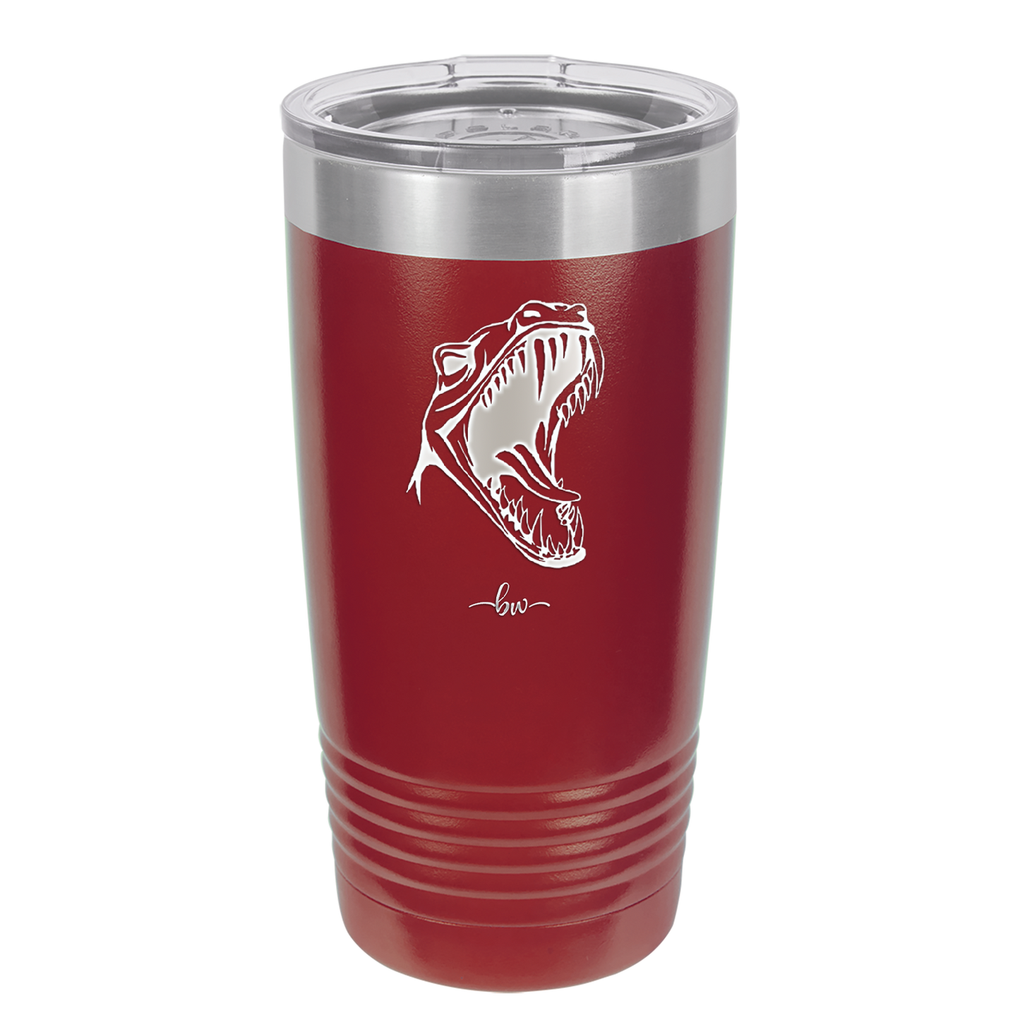 Dinosaur T Rex Head - Laser Engraved Stainless Steel Drinkware - 1535 -