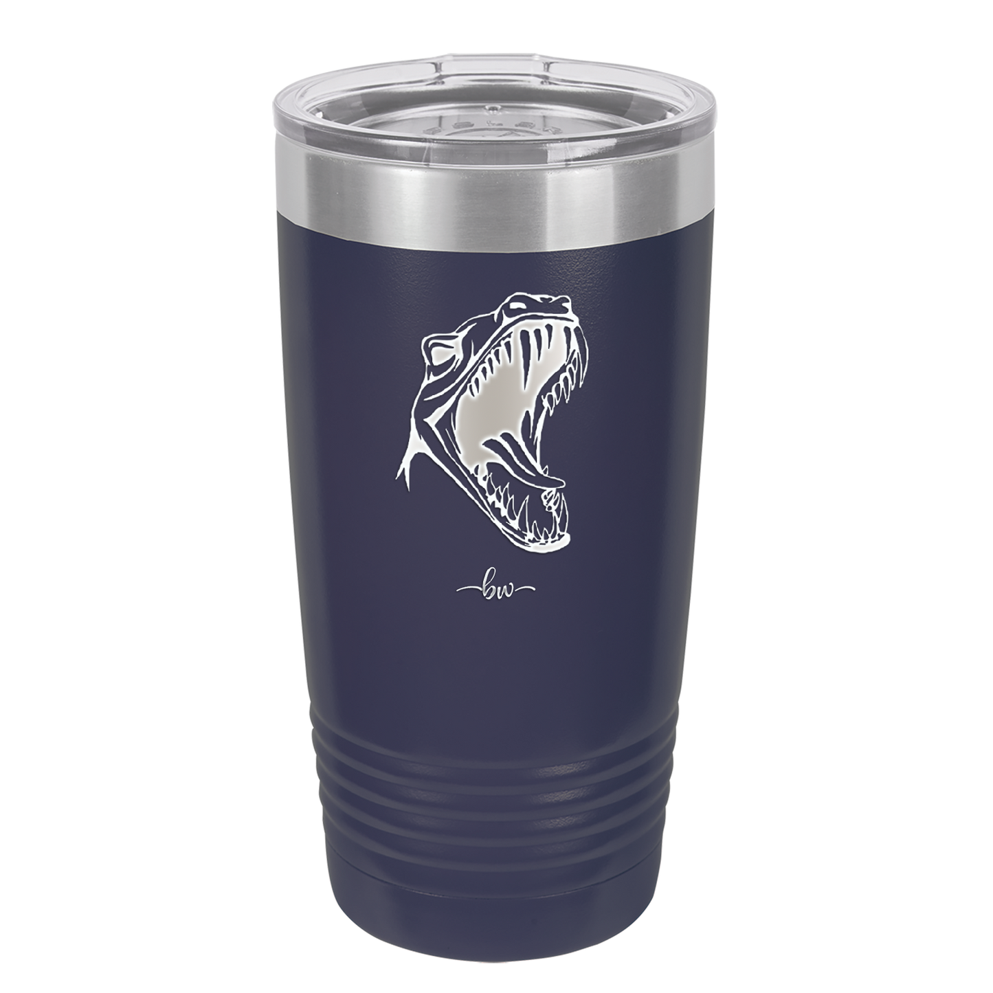 Dinosaur T Rex Head - Laser Engraved Stainless Steel Drinkware - 1535 -