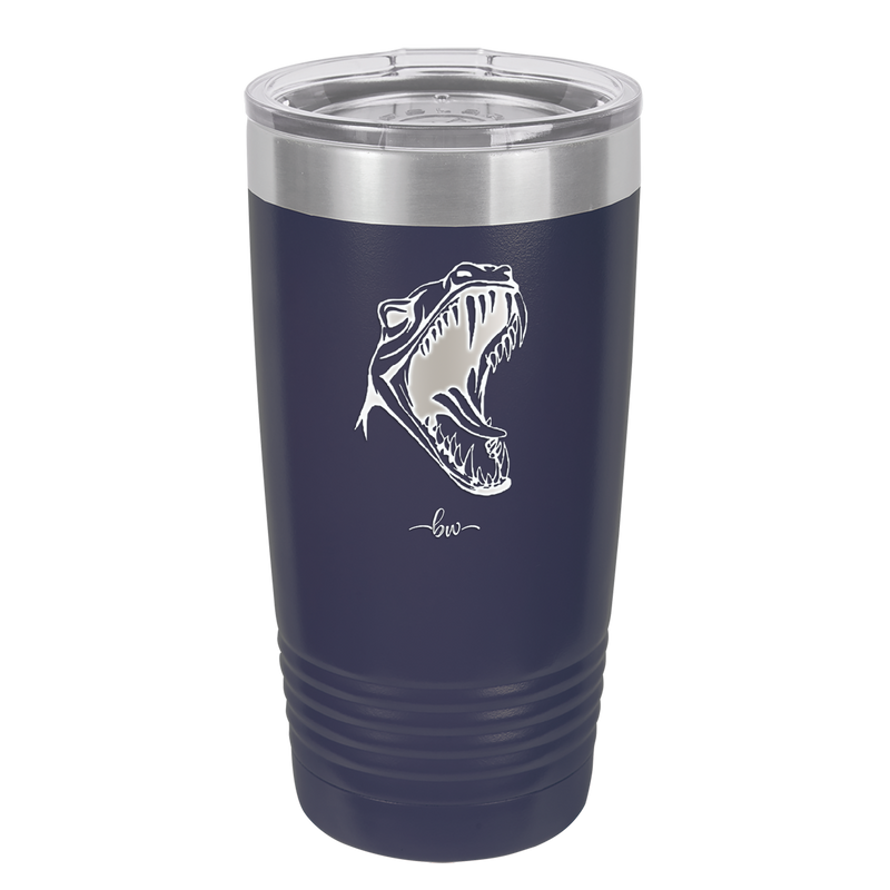 Dinosaur T Rex Head - Laser Engraved Stainless Steel Drinkware - 1535 -