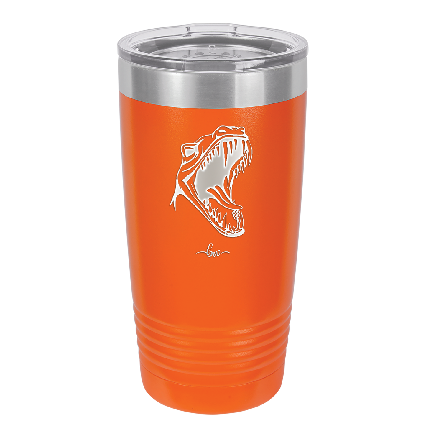 Dinosaur T Rex Head - Laser Engraved Stainless Steel Drinkware - 1535 -