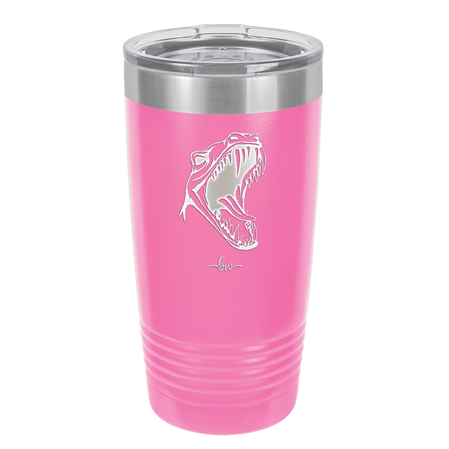 Dinosaur T Rex Head - Laser Engraved Stainless Steel Drinkware - 1535 -