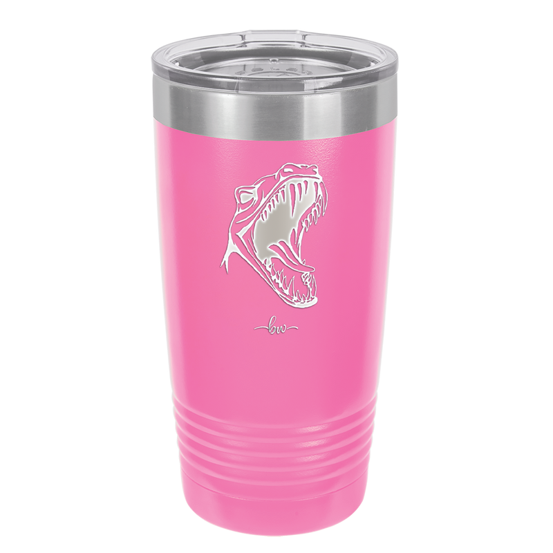 Dinosaur T Rex Head - Laser Engraved Stainless Steel Drinkware - 1535 -