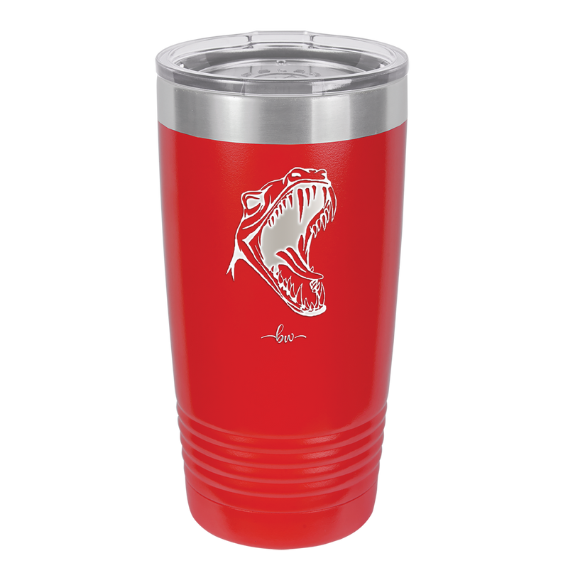 Dinosaur T Rex Head - Laser Engraved Stainless Steel Drinkware - 1535 -