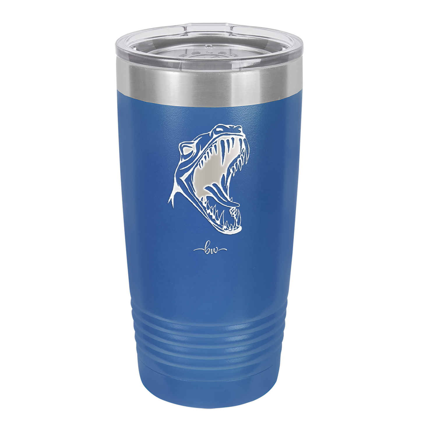 Dinosaur T Rex Head - Laser Engraved Stainless Steel Drinkware - 1535 -