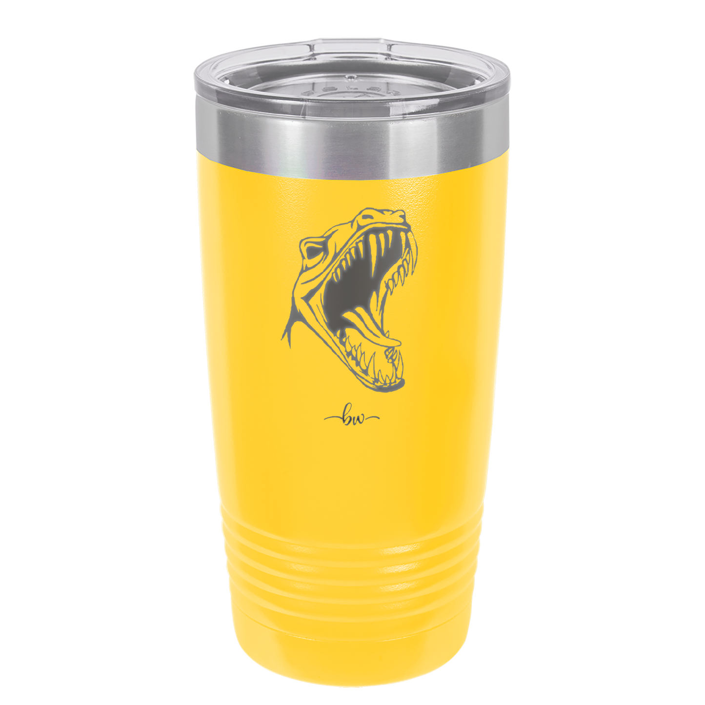 Dinosaur T Rex Head - Laser Engraved Stainless Steel Drinkware - 1535 -