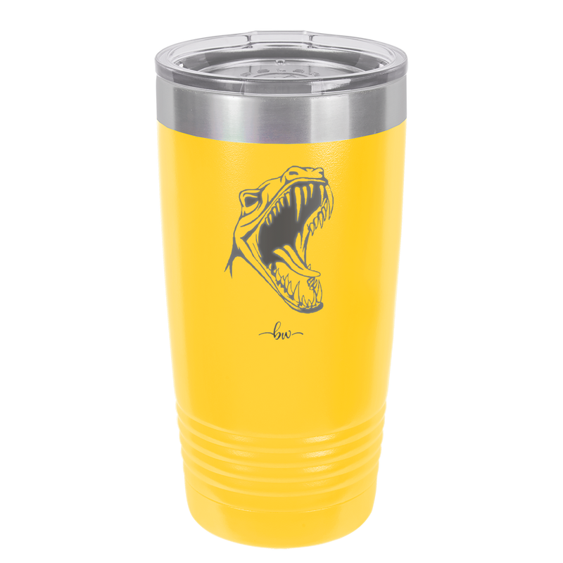 Dinosaur T Rex Head - Laser Engraved Stainless Steel Drinkware - 1535 -