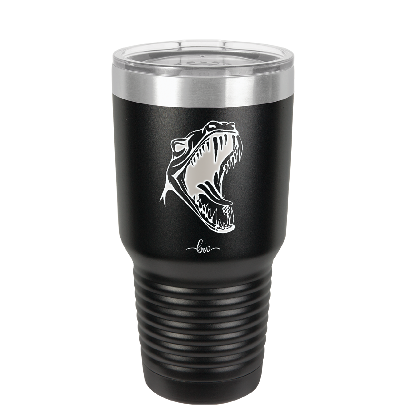 Dinosaur T Rex Head - Laser Engraved Stainless Steel Drinkware - 1535 -