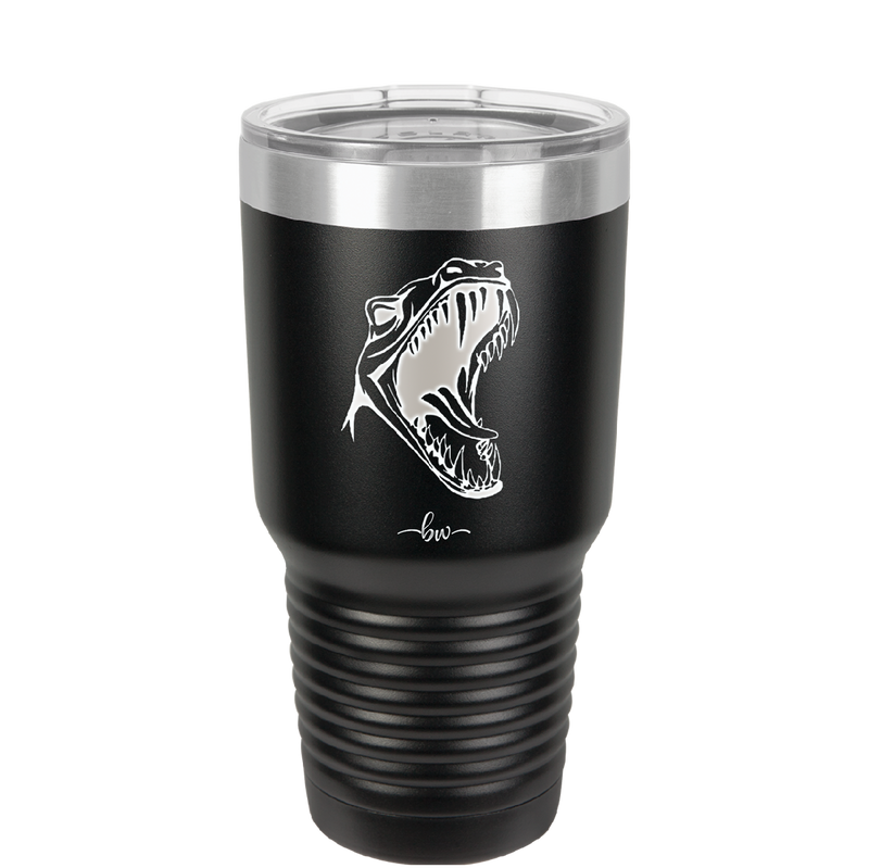 Dinosaur T Rex Head - Laser Engraved Stainless Steel Drinkware - 1535 -