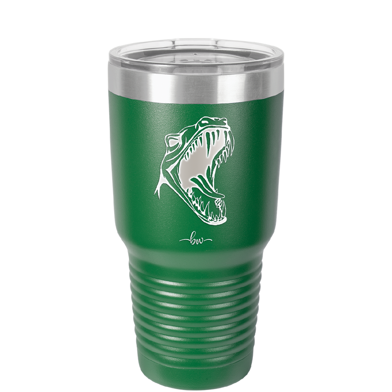 Dinosaur T Rex Head - Laser Engraved Stainless Steel Drinkware - 1535 -