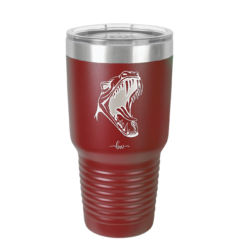 Dinosaur T Rex Head - Laser Engraved Stainless Steel Drinkware - 1535 -