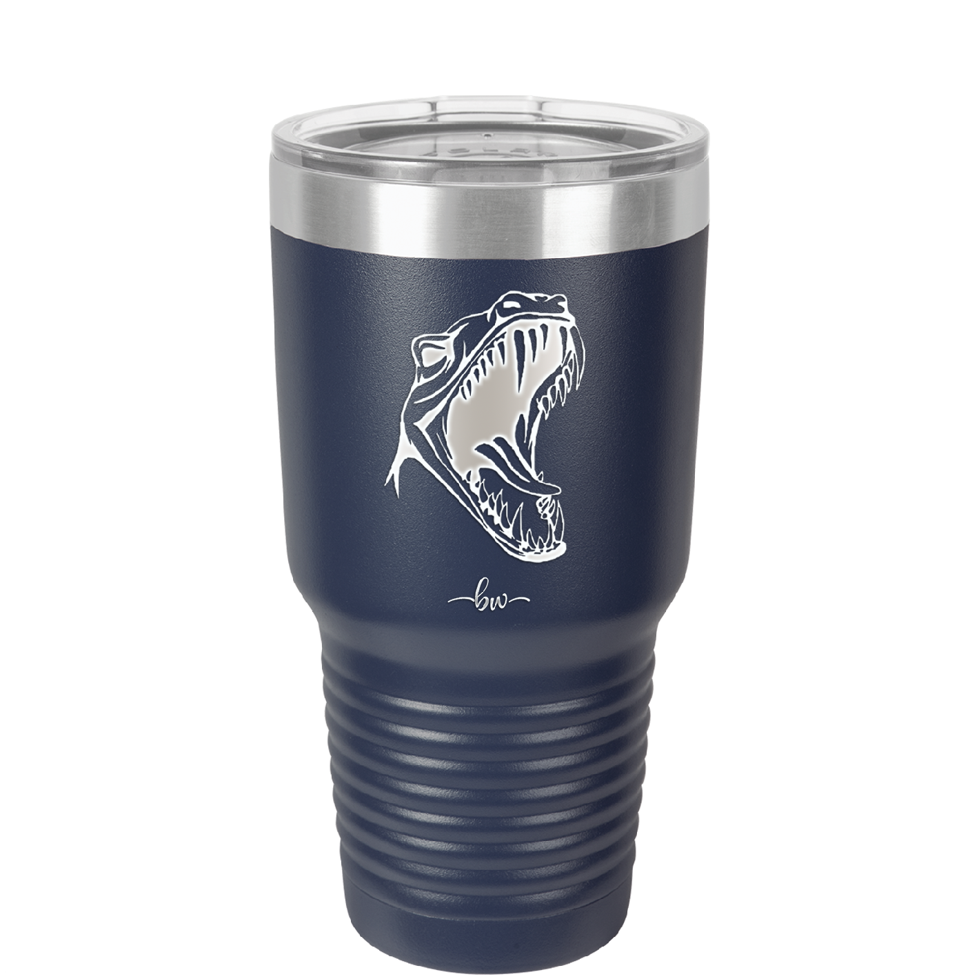 Dinosaur T Rex Head - Laser Engraved Stainless Steel Drinkware - 1535 -