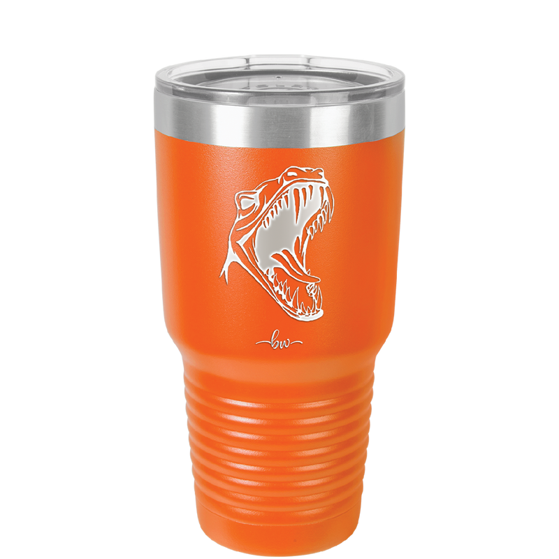 Dinosaur T Rex Head - Laser Engraved Stainless Steel Drinkware - 1535 -