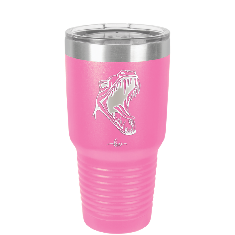 Dinosaur T Rex Head - Laser Engraved Stainless Steel Drinkware - 1535 -