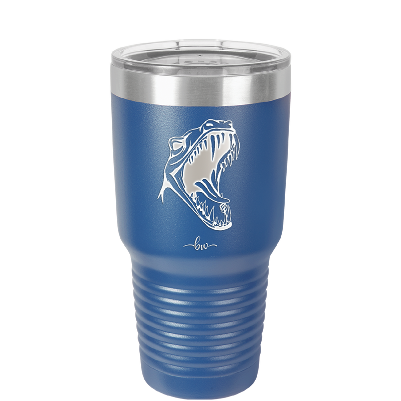 Dinosaur T Rex Head - Laser Engraved Stainless Steel Drinkware - 1535 -