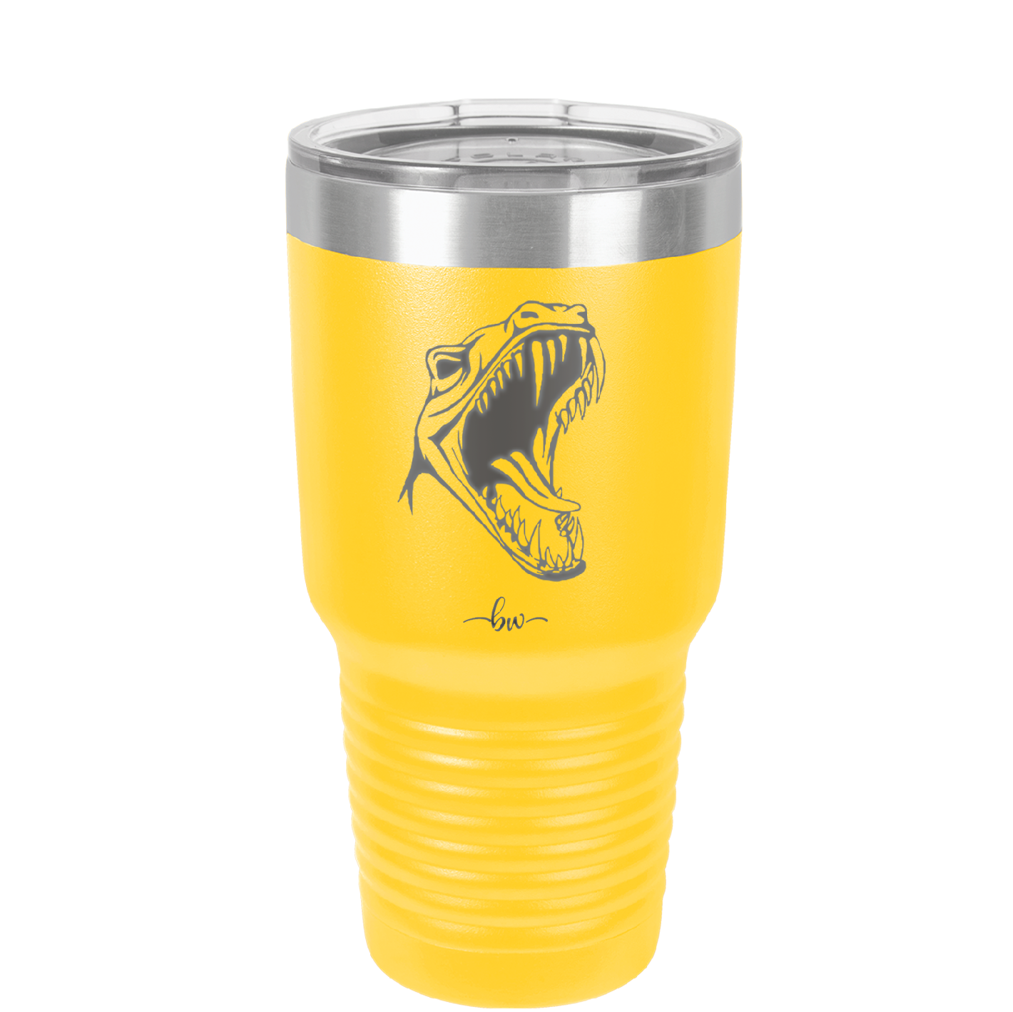 Dinosaur T Rex Head - Laser Engraved Stainless Steel Drinkware - 1535 -