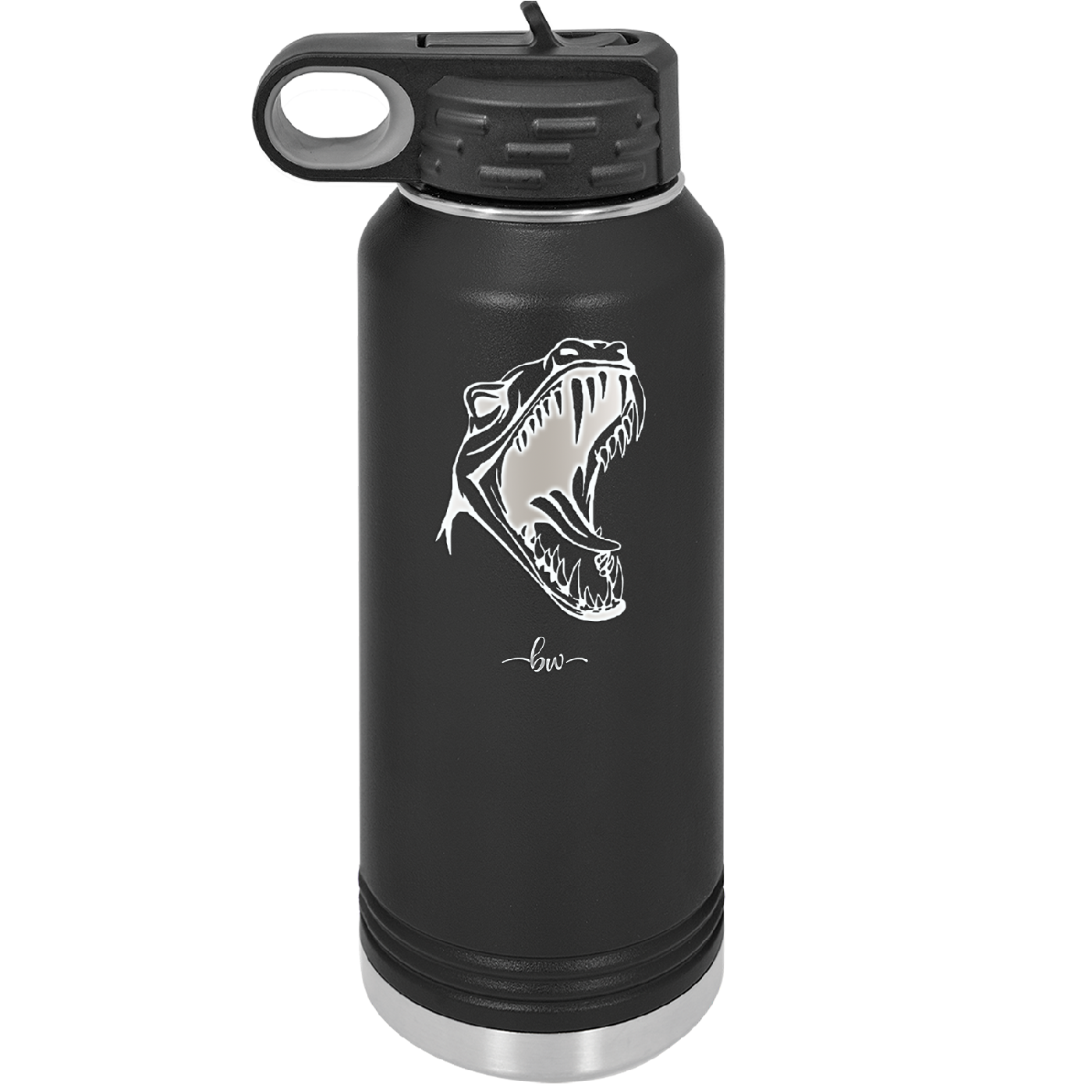 Dinosaur T Rex Head - Laser Engraved Stainless Steel Drinkware - 1535 -