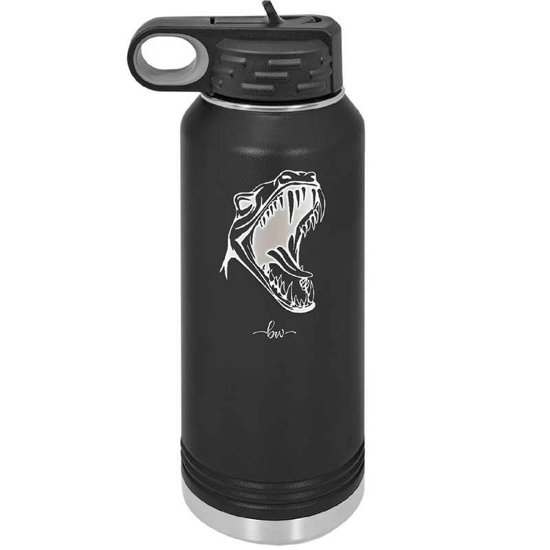 Dinosaur T Rex Head - Laser Engraved Stainless Steel Drinkware - 1535 -