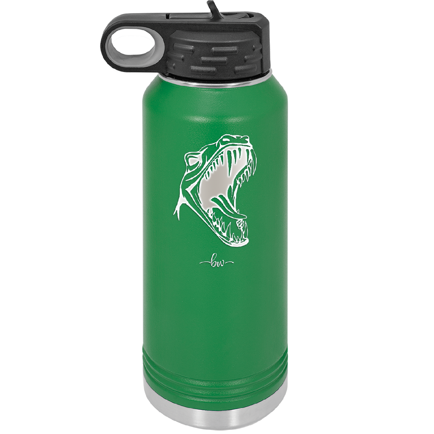 Dinosaur T Rex Head - Laser Engraved Stainless Steel Drinkware - 1535 -