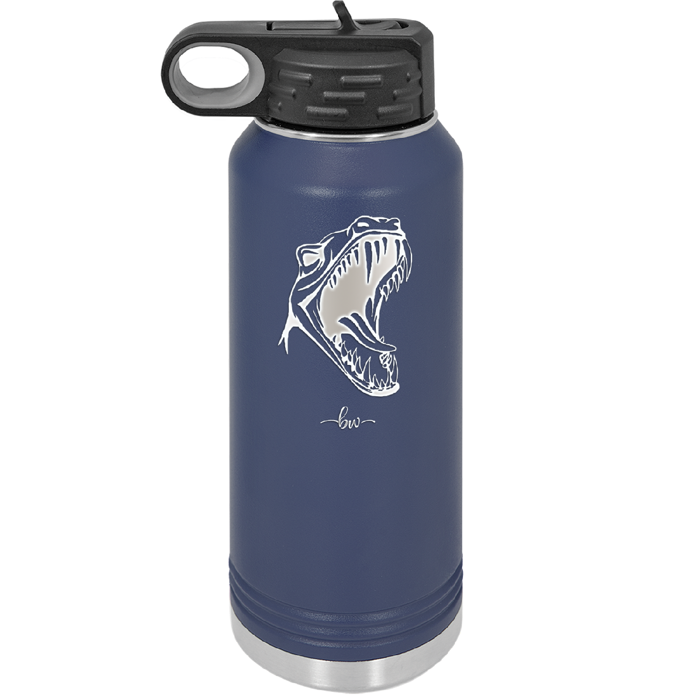 Dinosaur T Rex Head - Laser Engraved Stainless Steel Drinkware - 1535 -