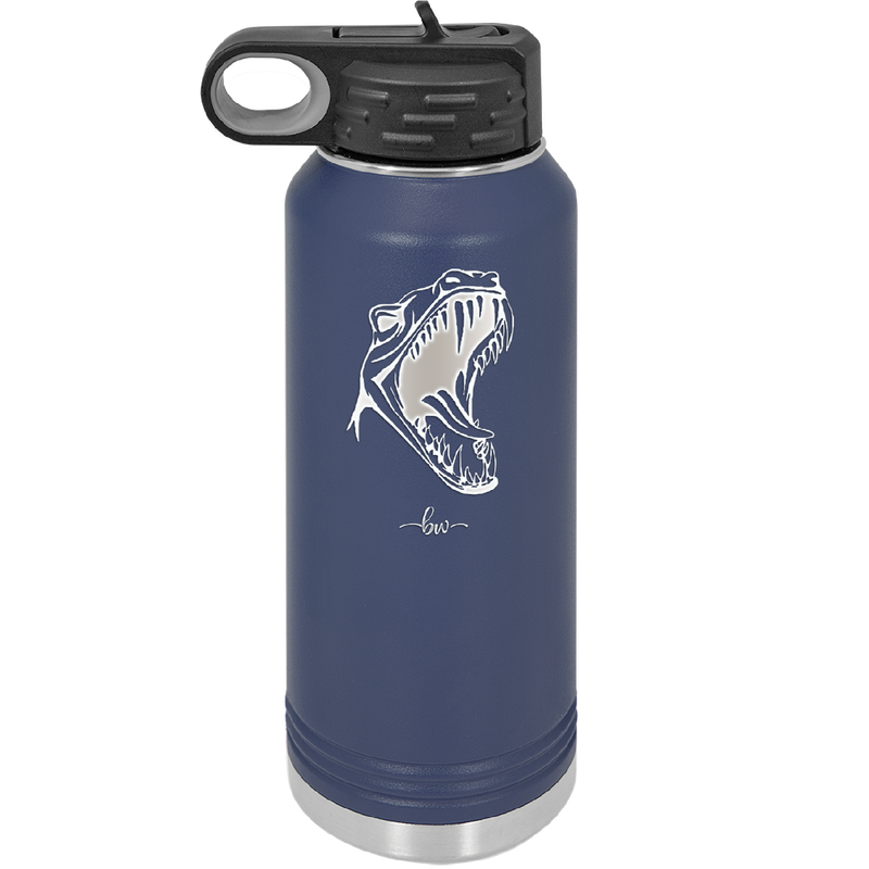 Dinosaur T Rex Head - Laser Engraved Stainless Steel Drinkware - 1535 -