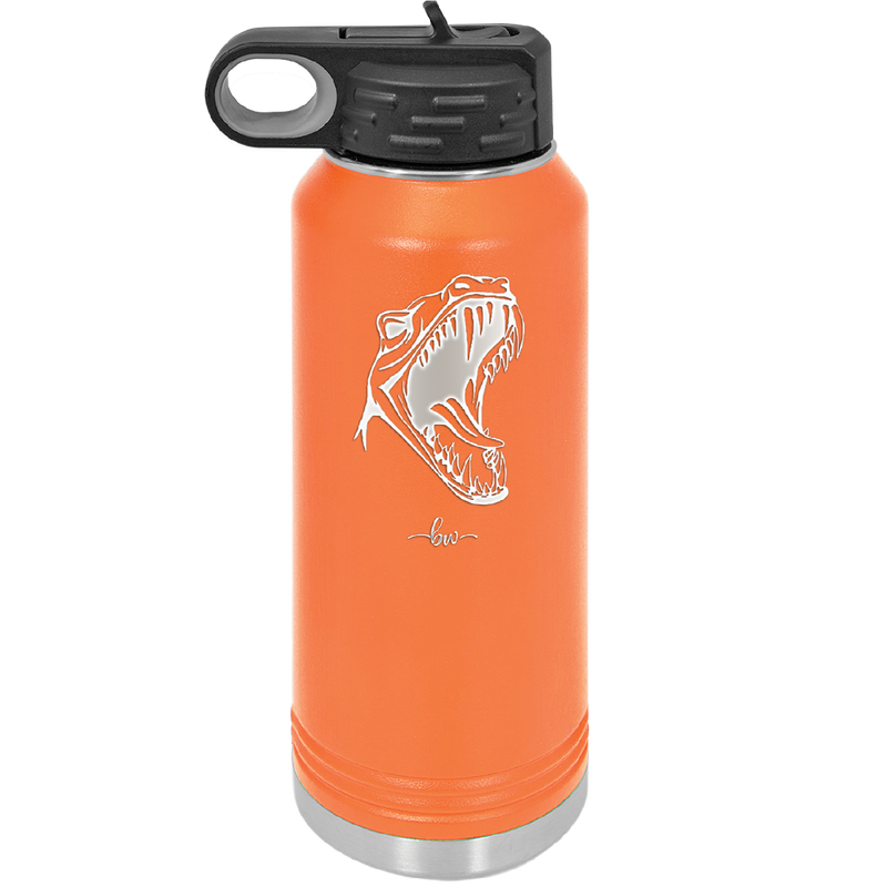 Dinosaur T Rex Head - Laser Engraved Stainless Steel Drinkware - 1535 -