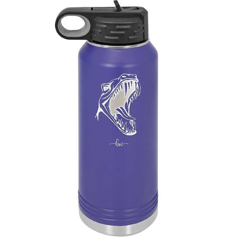 Dinosaur T Rex Head - Laser Engraved Stainless Steel Drinkware - 1535 -