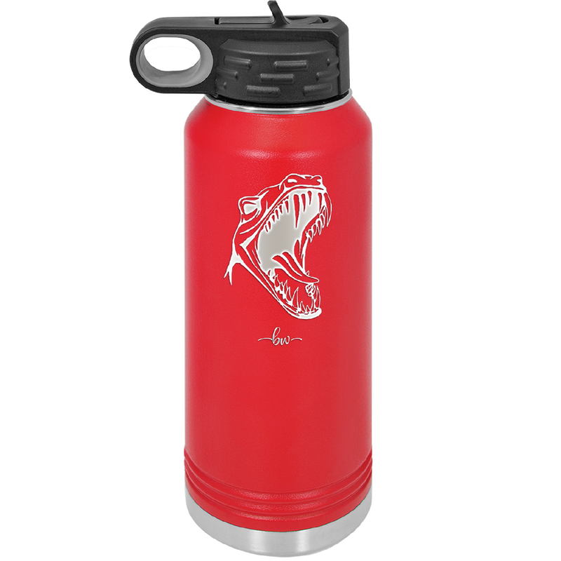 Dinosaur T Rex Head - Laser Engraved Stainless Steel Drinkware - 1535 -