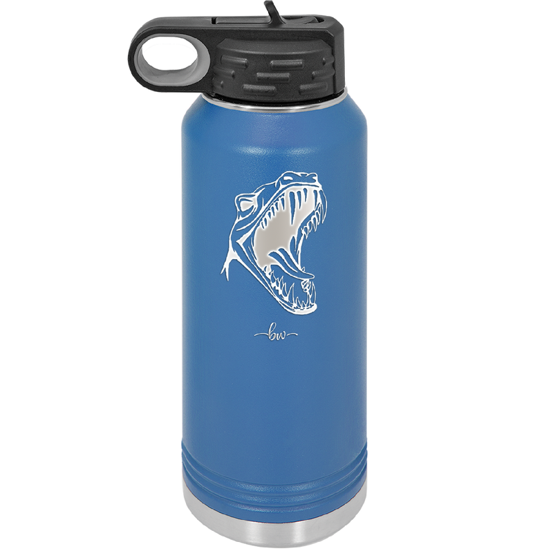 Dinosaur T Rex Head - Laser Engraved Stainless Steel Drinkware - 1535 -