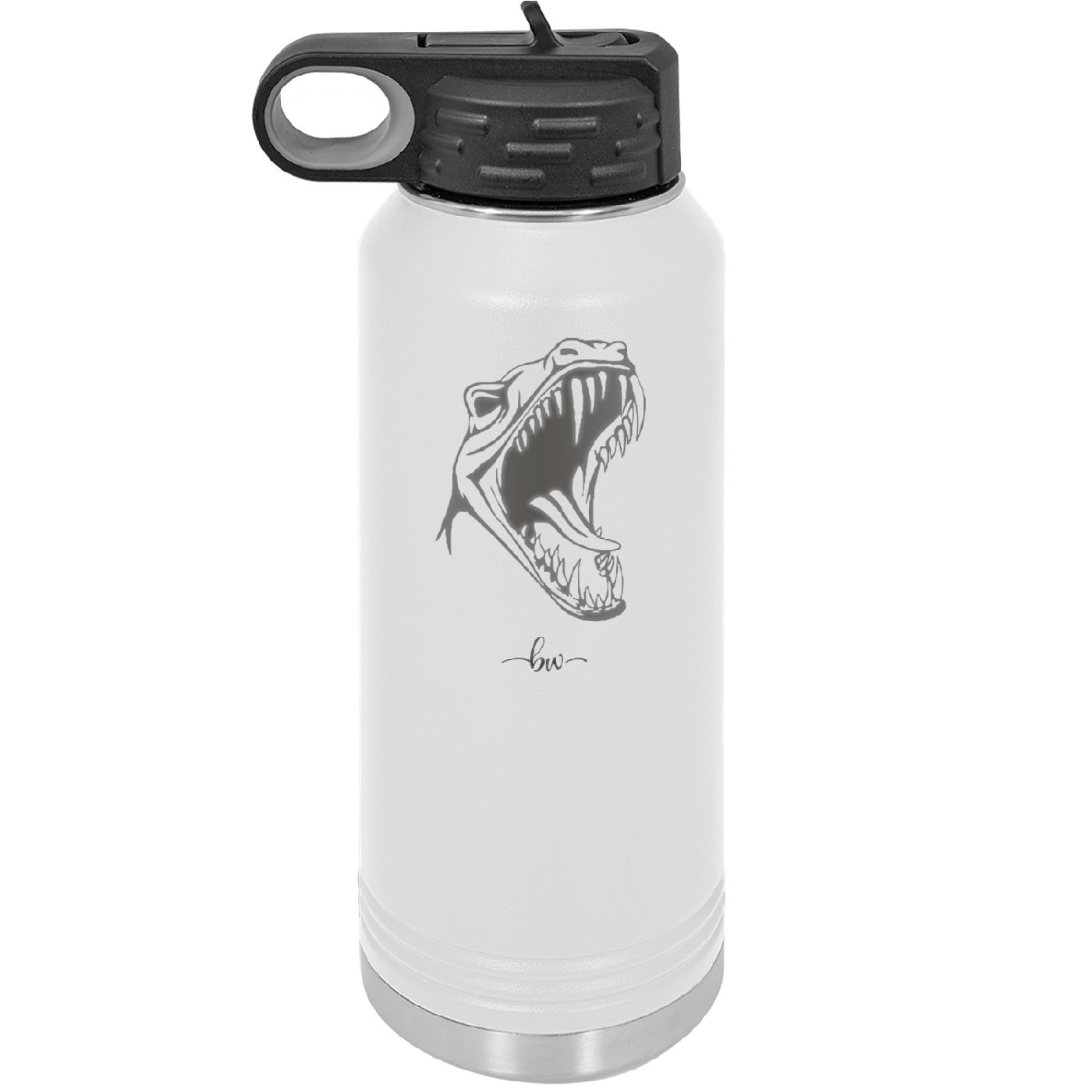 Dinosaur T Rex Head - Laser Engraved Stainless Steel Drinkware - 1535 -