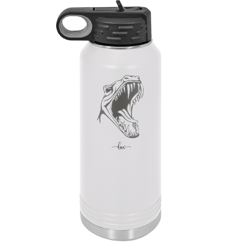 Dinosaur T Rex Head - Laser Engraved Stainless Steel Drinkware - 1535 -