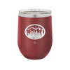 Mountain Buck in Circle - Laser Engraved Stainless Steel Drinkware - 1576 -