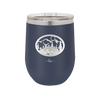 Mountain Buck in Circle - Laser Engraved Stainless Steel Drinkware - 1576 -