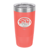 Mountain Buck in Circle - Laser Engraved Stainless Steel Drinkware - 1576 -