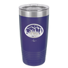 Mountain Buck in Circle - Laser Engraved Stainless Steel Drinkware - 1576 -