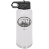 Mountain Buck in Circle - Laser Engraved Stainless Steel Drinkware - 1576 -